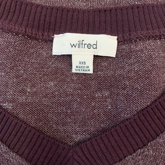 Aritzia Wilfred Sherbrooke Burgundy Sweater Size XXS - Picture 8 of 10